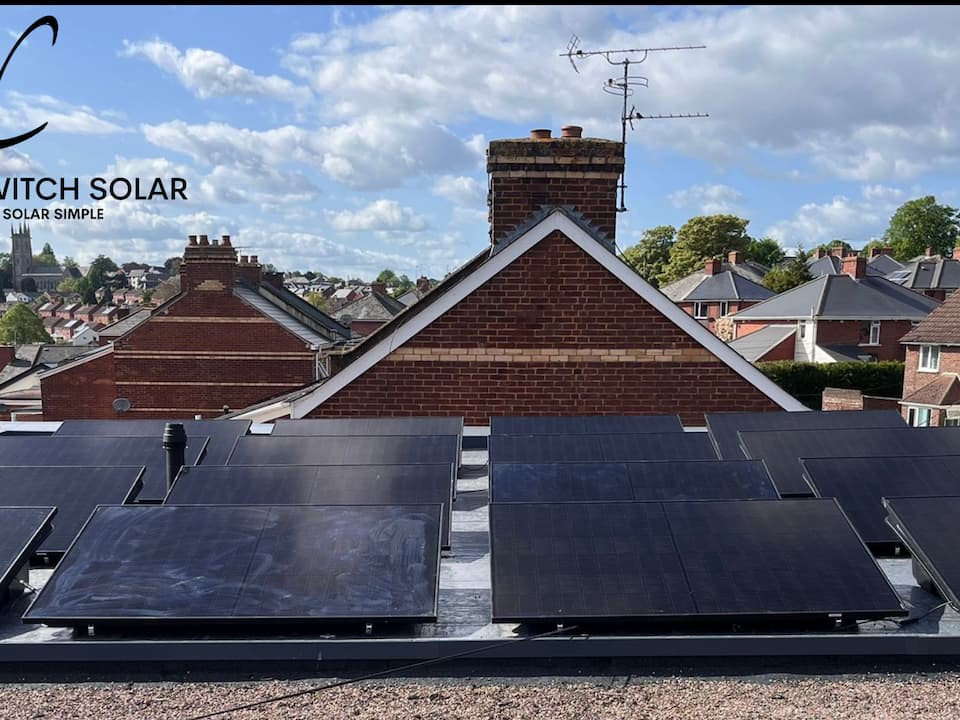 Flat Roof solar panels